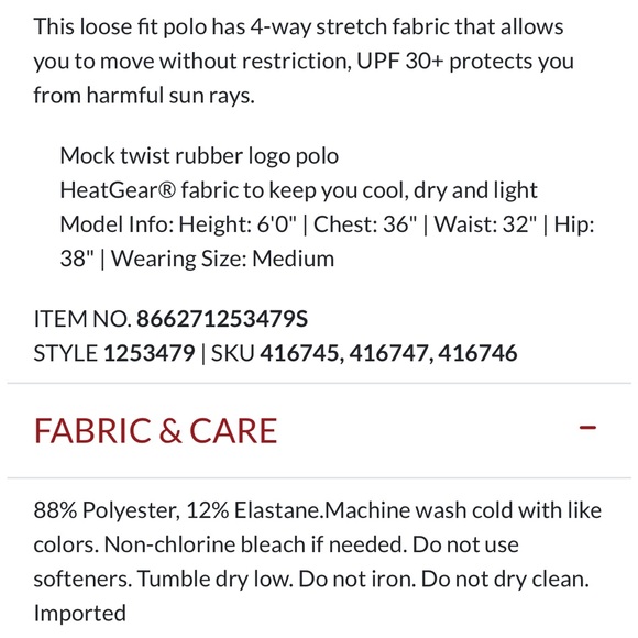 Men’s Under Armor Golf Polo - Picture 4 of 7